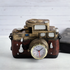 Old Timey Camera Clock- Brown Erin Meleager