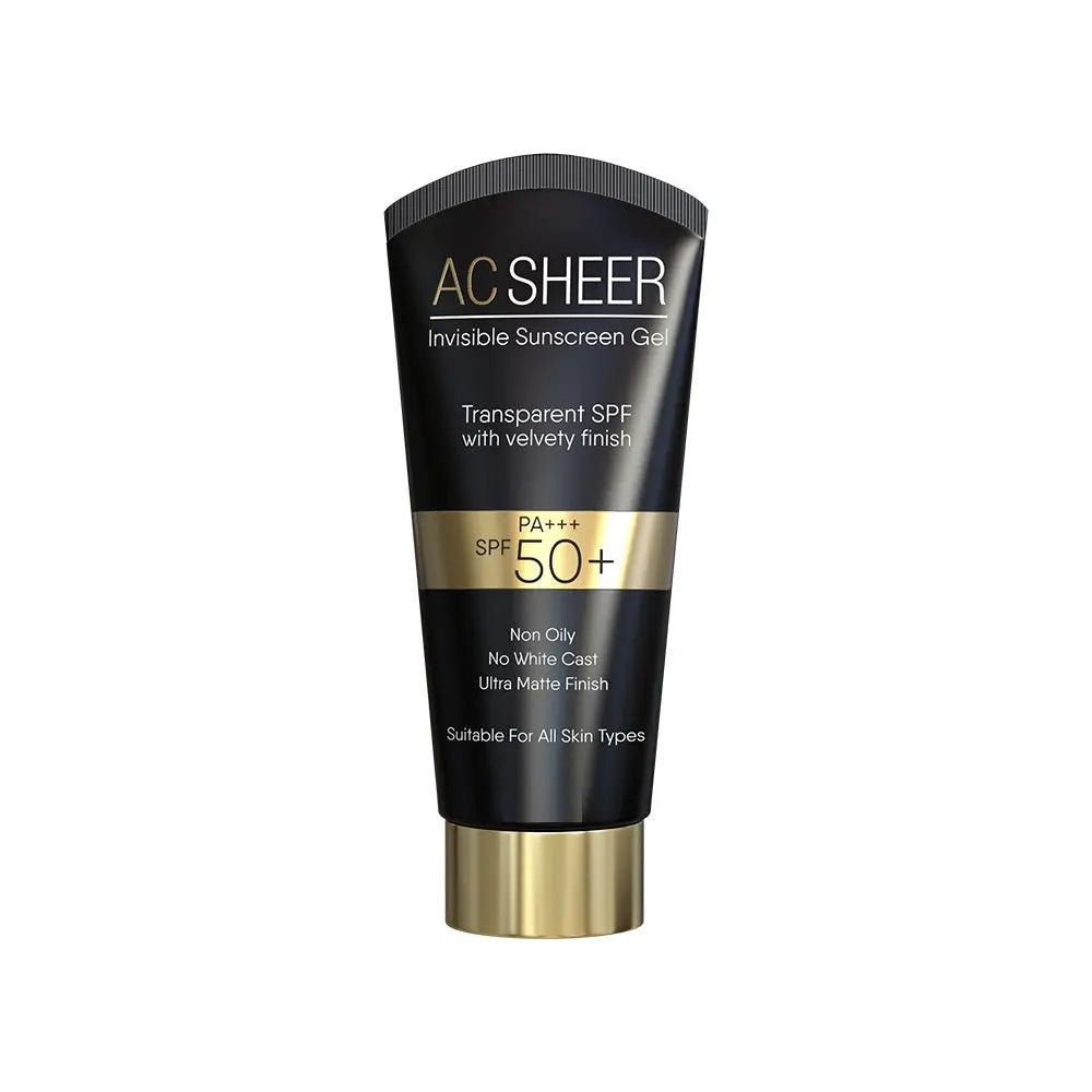SKIN CARE AC Sheer Sunscreen Gel SPF?50 – 50?g | Ultra-Lightweight Puce Buckeye