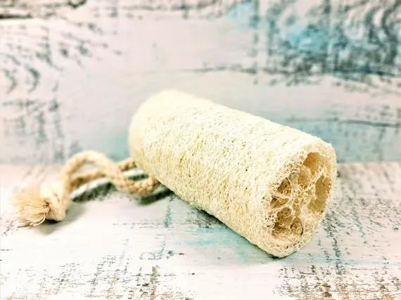 Organic Natural 4&quot; Loofah, loofa, luffa, vegan Yellow Shadow