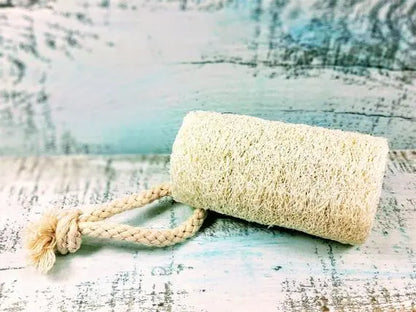 Organic Natural 4&quot; Loofah, loofa, luffa, vegan Yellow Shadow