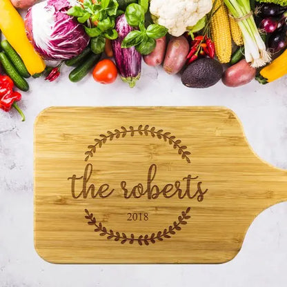 Custom Cutting Board Personalized Cutting Board Magenta Shadow