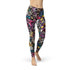 Womens Grunge Rock n Roll Leggings Maroon Sooty