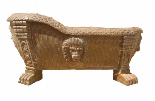 Luxurious marble stone bath tub Pear Angel