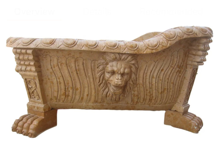 Luxurious marble stone bath tub Pear Angel