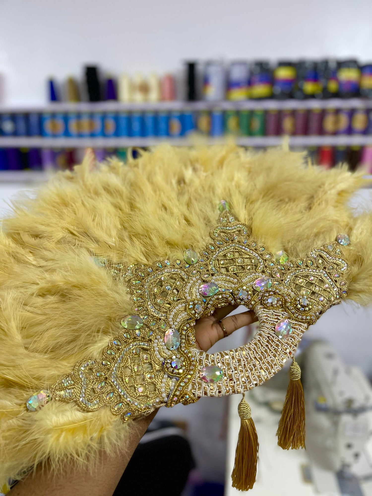Dally Bridal Fan Champagne Pontus