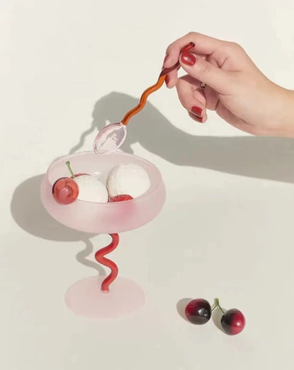 Jelly Bean Wine Glass - Whimsical Eclectic Dopamine Cocktail Coupe Inspecial Home