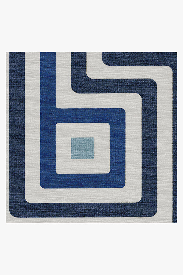 Jonathan Adler Greenwich Blue Tufted Rug Cerise Coconut