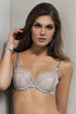 Lace Tulle Polka Dot Foam Cup Bra Lisca Emotion Lime Lucy