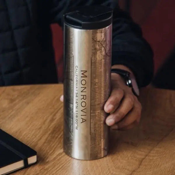 Monrovia - California Map Tumbler Cyan Castor