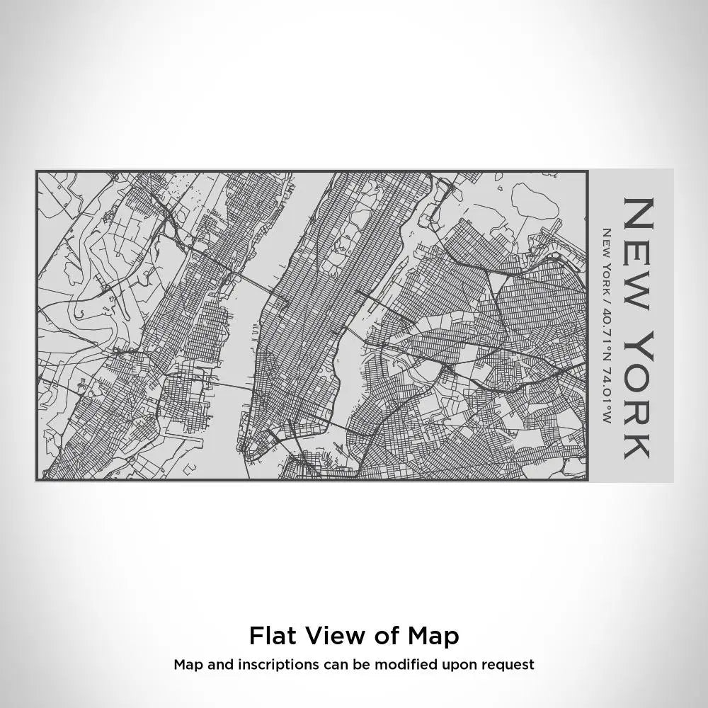 New York - New York Map Insulated Bottle Cyan Castor