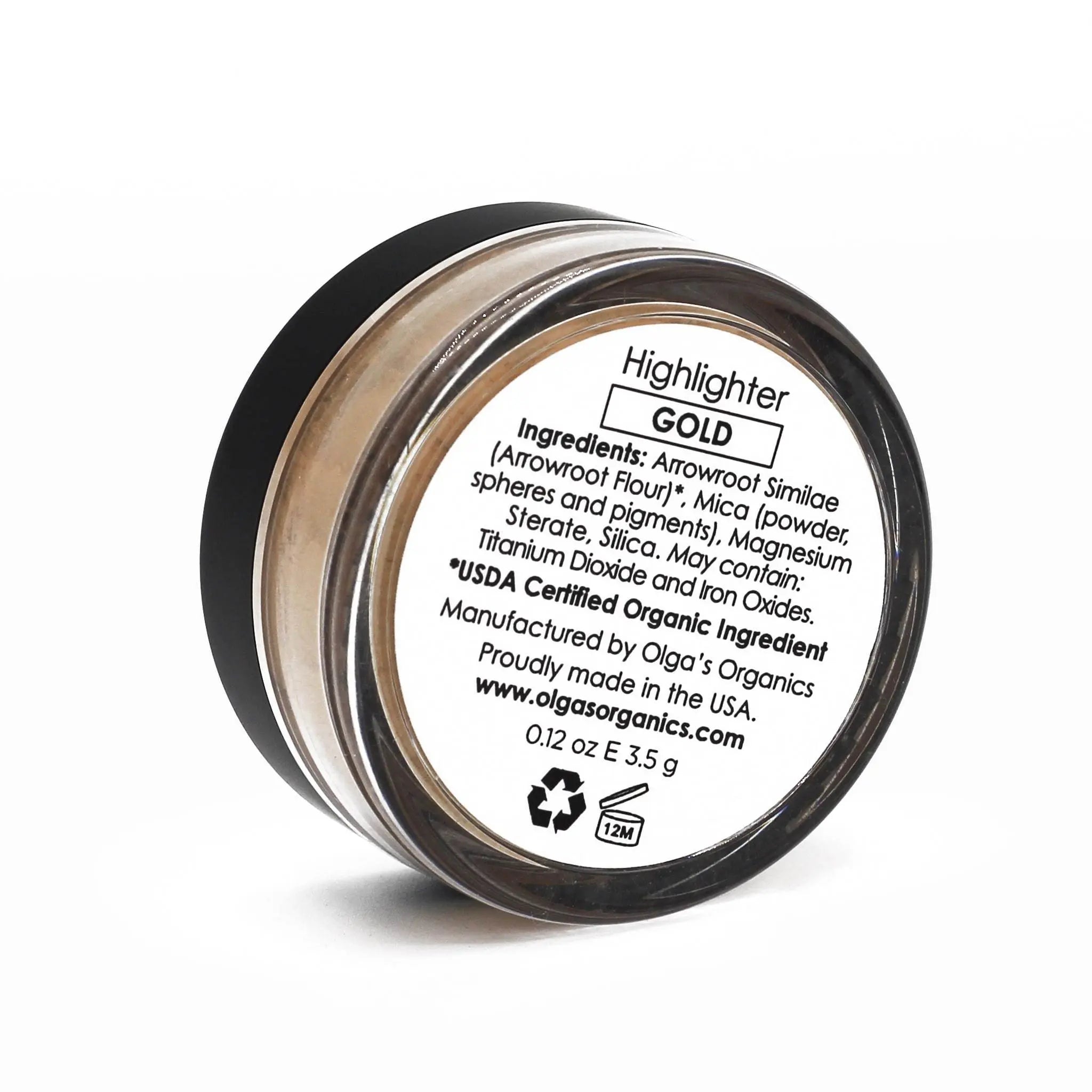 Organic &amp; Mineral Highlighter - Gold Green Poppy