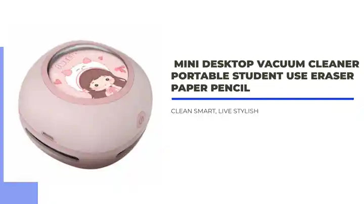 ﻿ Mini Desktop Vacuum Cleaner Portable Student Use Eraser Paper Pencil by@Outfy