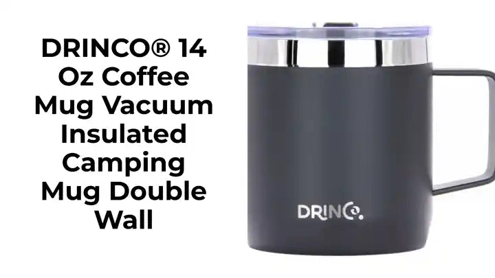 DRINCO&reg; 14 oz Coffee Mug Vacuum Insulated Camping Mug Double Wall by@Outfy