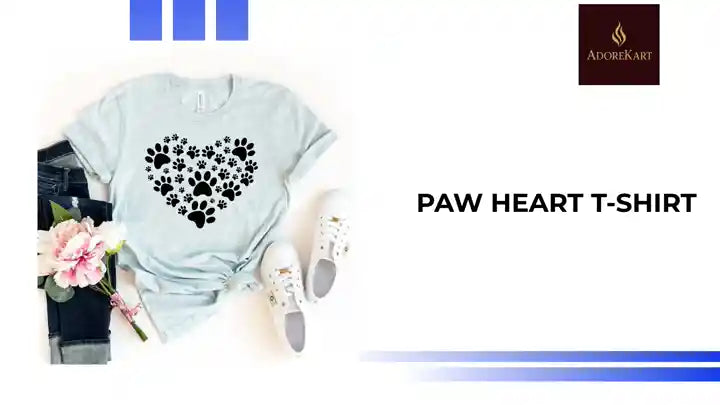 Paw Heart T-shirt by@Outfy