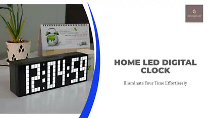 Home LED Digital Clock by@Outfy