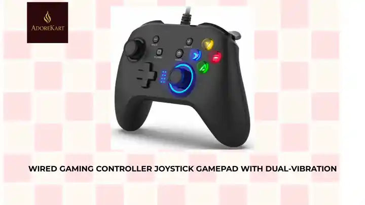 Wired Gaming Controller Joystick Gamepad with Dual-Vibration by@Outfy