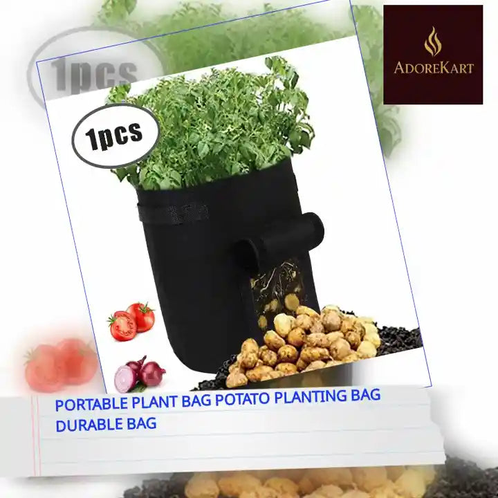Portable Plant Bag Potato Planting Bag Durable Bag by@Outfy