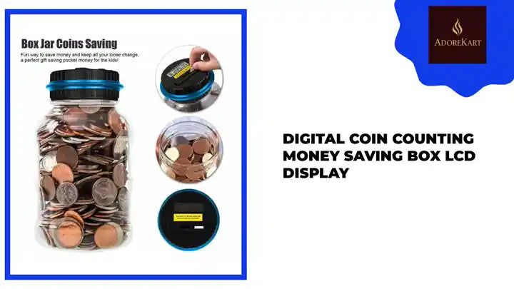 Digital Coin Counting Money Saving Box LCD Display by@Outfy