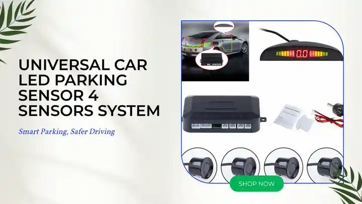 Universal Car LED Parking Sensor 4 Sensors system by@Outfy