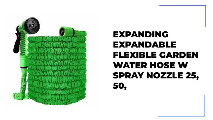 Expanding Expandable Flexible Garden Water Hose w Spray Nozzle 25, 50, by@Outfy