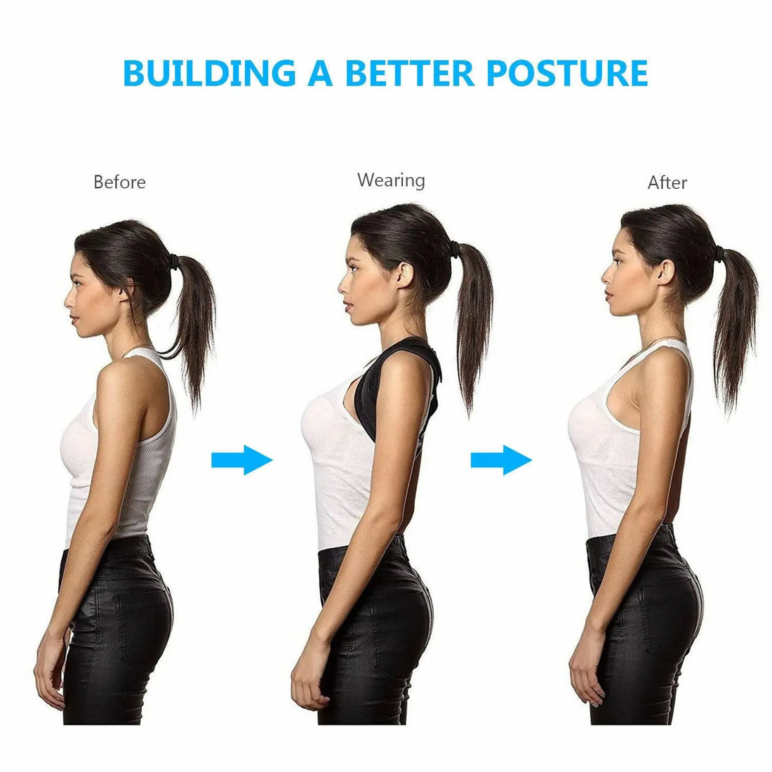 Unisex Adjustable Back Posture Corrector Yellow Pandora