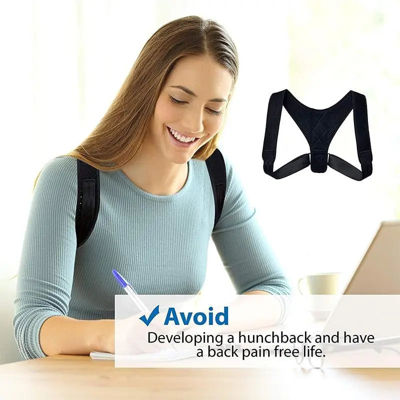Unisex Adjustable Back Posture Corrector Yellow Pandora