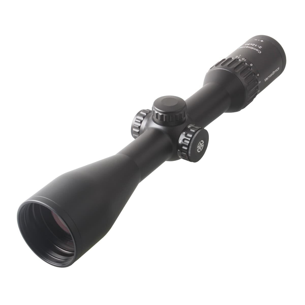 Optics Continental HD 2-12x50 Riflescope Clear View Hunting Rifle Yellow Angel