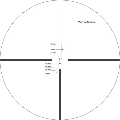 Optics Continental HD 2-12x50 Riflescope Clear View Hunting Rifle Yellow Angel