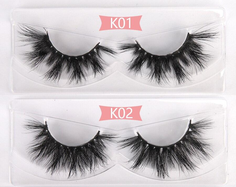 100 Pairs 3D Mink Lashes Wholesale Bulk  3D Mink Eyelashes Thick Long Yellow Angel