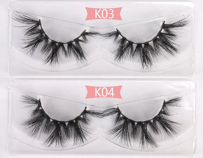 100 Pairs 3D Mink Lashes Wholesale Bulk  3D Mink Eyelashes Thick Long Yellow Angel