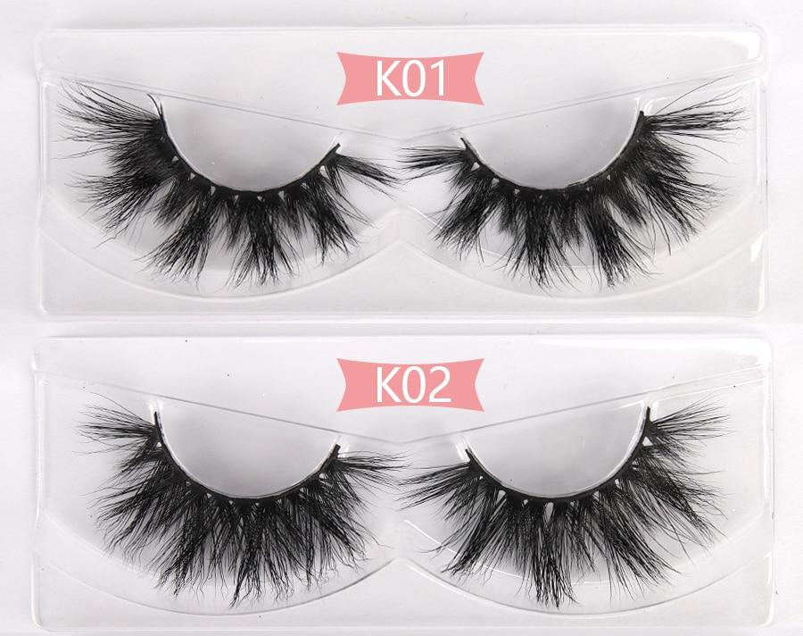 100 Pairs 3D Mink Lashes Wholesale Bulk  3D Mink Eyelashes Thick Long Yellow Angel