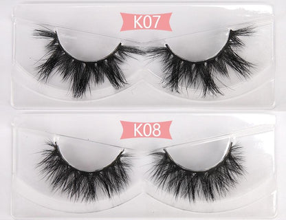 100 Pairs 3D Mink Lashes Wholesale Bulk  3D Mink Eyelashes Thick Long Yellow Angel