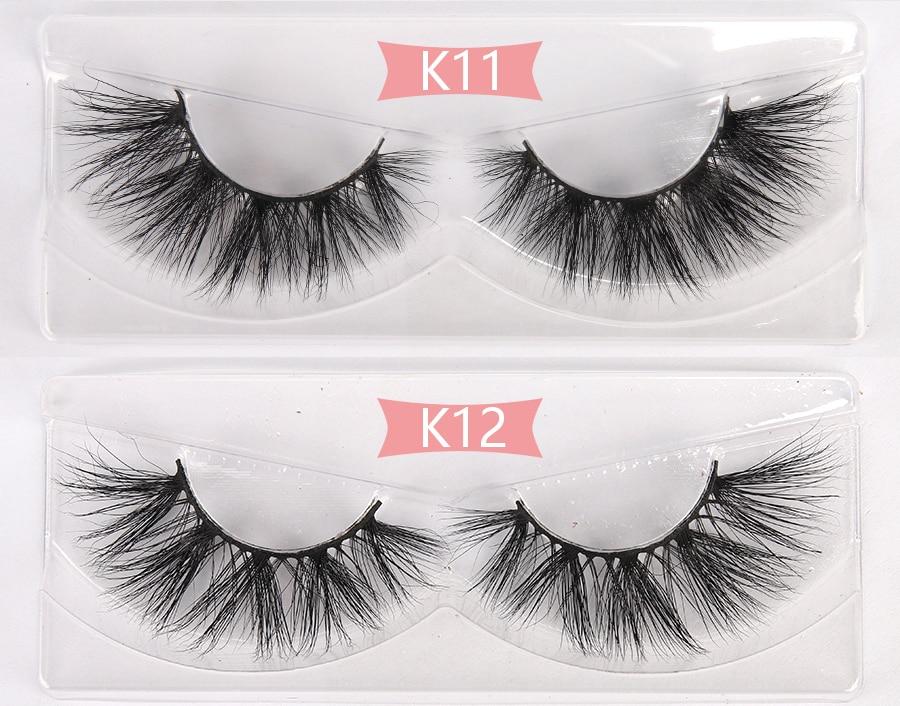100 Pairs 3D Mink Lashes Wholesale Bulk  3D Mink Eyelashes Thick Long Yellow Angel