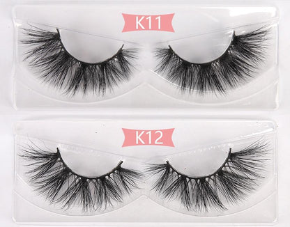 100 Pairs 3D Mink Lashes Wholesale Bulk  3D Mink Eyelashes Thick Long Yellow Angel
