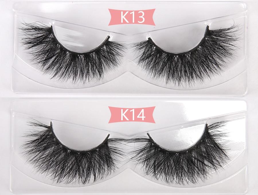 100 Pairs 3D Mink Lashes Wholesale Bulk  3D Mink Eyelashes Thick Long Yellow Angel