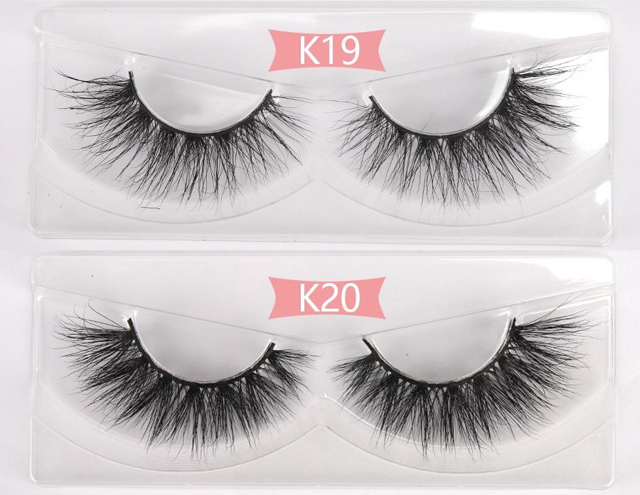 100 Pairs 3D Mink Lashes Wholesale Bulk  3D Mink Eyelashes Thick Long Yellow Angel
