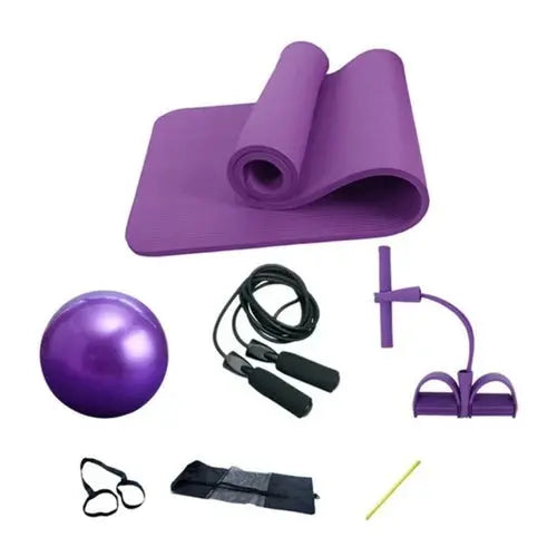 Deluxe Yoga Fitness 5 pcs Exercise Set Yellow Pandora