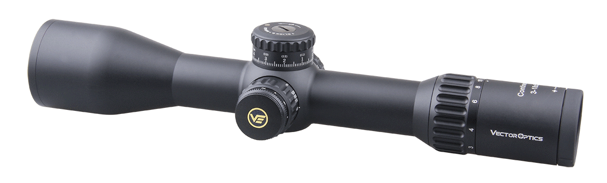 Vector Optics Continental 3-18x50 HD FFP Hunting Riflescope 1/10 MIL Yellow Angel