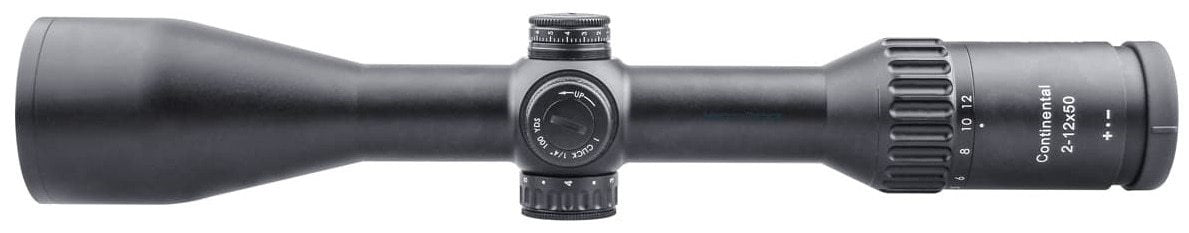 Optics Continental HD 2-12x50 Riflescope Clear View Hunting Rifle Yellow Angel