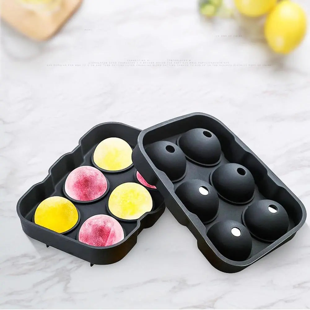 Round Shape Ice Maker Mold Yellow Pandora