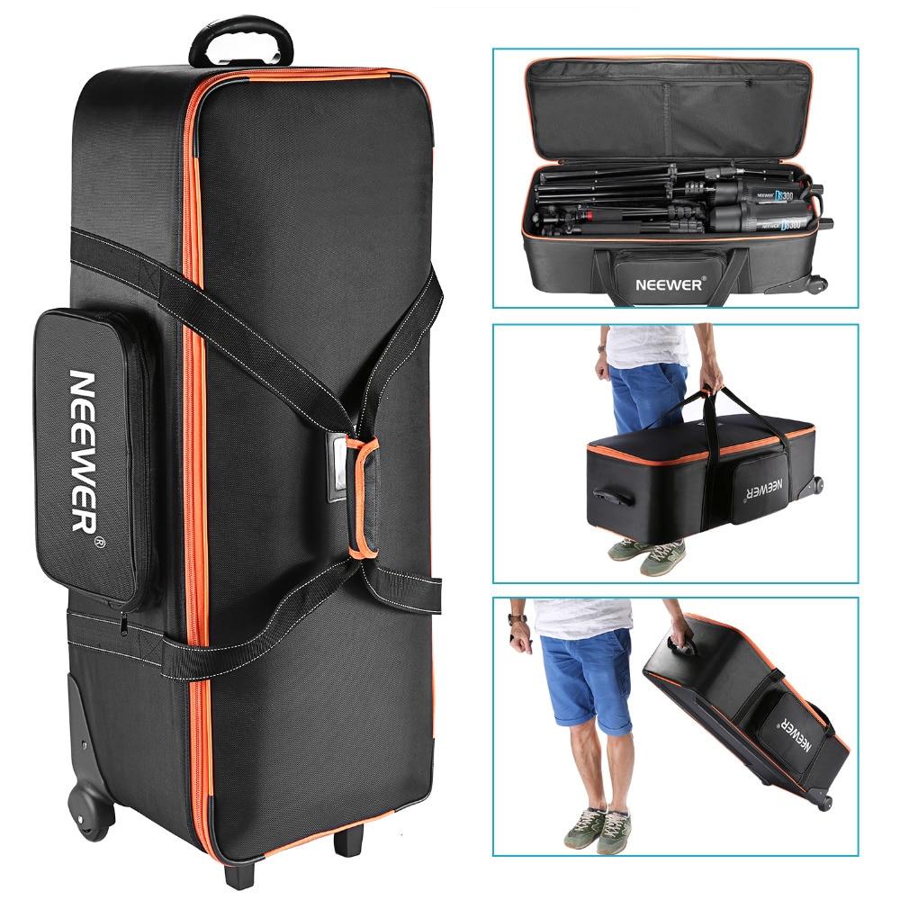 Camera Rolley Carry Bag Straps Padded Compartment Wheel For Light Yellow Angel
