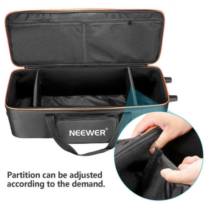 Camera Rolley Carry Bag Straps Padded Compartment Wheel For Light Yellow Angel