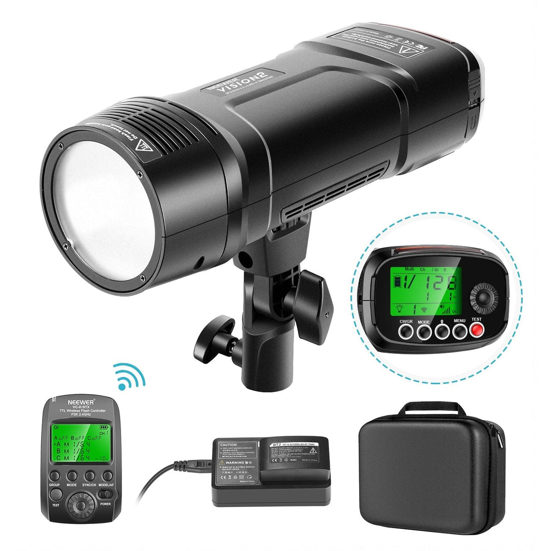 VISION2 200Ws 2.4G TTL Flash Strobe For Sony DSLR Cameras,1/8000 HSS Yellow Angel