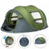 Large Capacity 4 to 5 Persons Automatic Pop Up Camping Tent Yellow Pandora