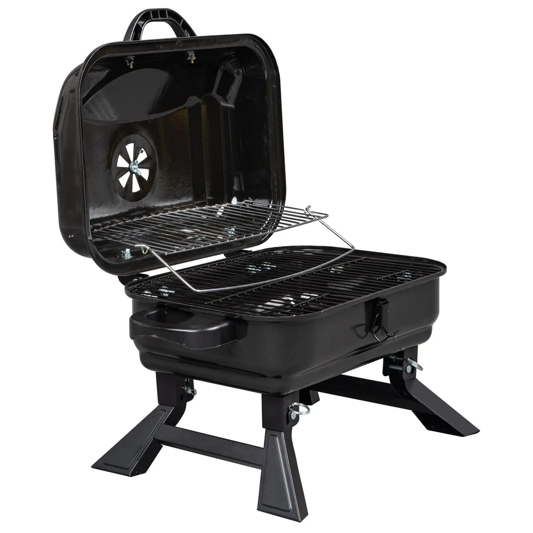 Portable Tabletop BBQ Charcoal Grill Yellow Pandora