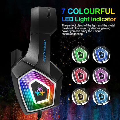 Dragon Stereo LED Gaming Headset with Microphone Yellow Pandora