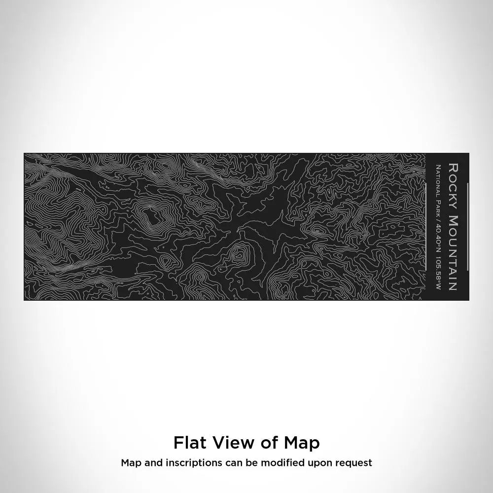 Rocky Mountain National Park - Colorado Map Insulated Cup in Matte Cyan Castor