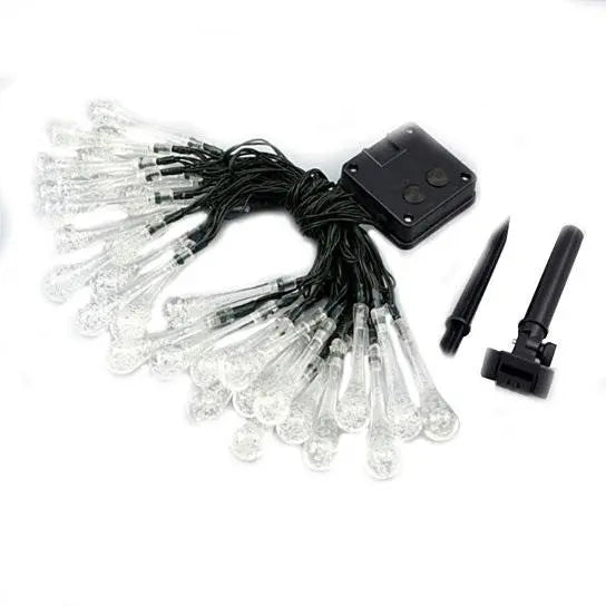 Dew Droplets 20 LED Solar Lights Falling Like Dew Salmon Lucky