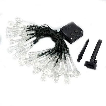 Dew Droplets 20 LED Solar Lights Falling Like Dew Salmon Lucky