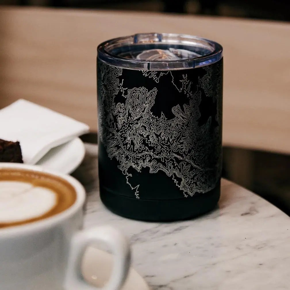 St. Louis - Missouri Map Insulated Cup in Matte Black Cyan Castor
